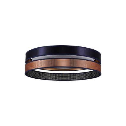 Duolla - LED Stropna svjetiljka ROLLER DUO SHINY LED/24W/230V pr. 45 cm plava/bakrena