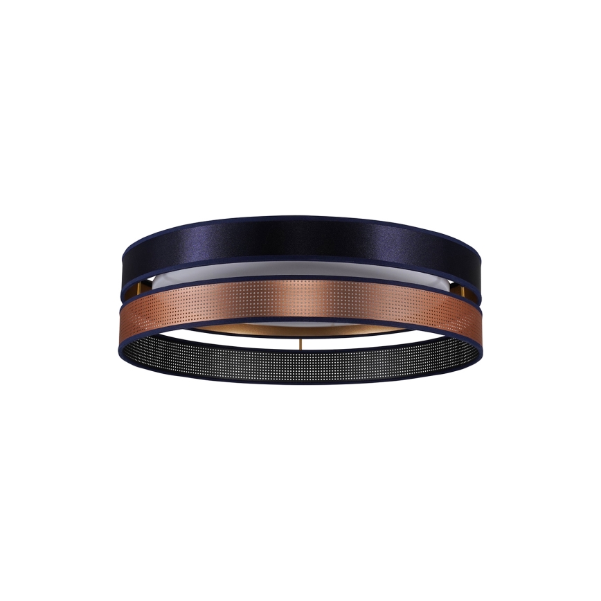 Duolla - LED Stropna svjetiljka ROLLER DUO SHINY LED/24W/230V pr. 45 cm plava/bakrena