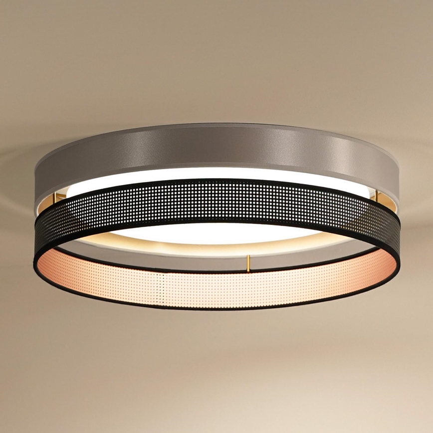 Duolla - LED Stropna svjetiljka ROLLER DUO SHINY LED/24W/230V pr. 45 cm srebrna/crna