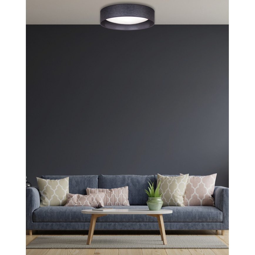 Duolla - LED Stropna svjetiljka ROLLER LED/24W/230V pr. 45 cm antracit