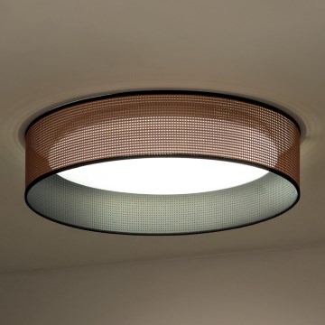 Duolla - LED Stropna svjetiljka ROLLER LED/24W/230V pr. 45 cm bakrena/crna