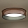 Duolla - LED Stropna svjetiljka ROLLER LED/24W/230V pr. 45 cm bakrena/crna