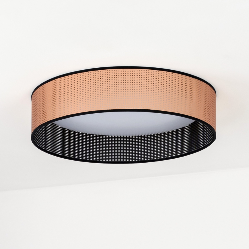 Duolla - LED Stropna svjetiljka ROLLER LED/24W/230V pr. 45 cm bakrena/crna