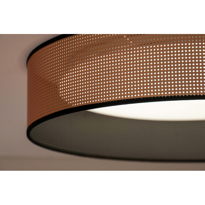 Duolla - LED Stropna svjetiljka ROLLER LED/24W/230V pr. 45 cm bakrena/crna