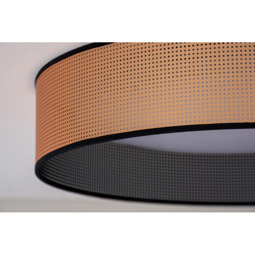 Duolla - LED Stropna svjetiljka ROLLER LED/24W/230V pr. 45 cm bakrena/crna