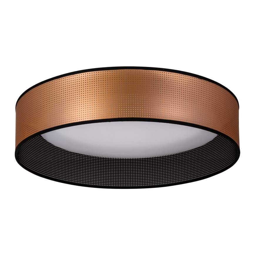 Duolla - LED Stropna svjetiljka ROLLER LED/24W/230V pr. 45 cm bakrena/crna