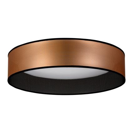 Duolla - LED Stropna svjetiljka ROLLER LED/24W/230V pr. 45 cm bakrena/crna