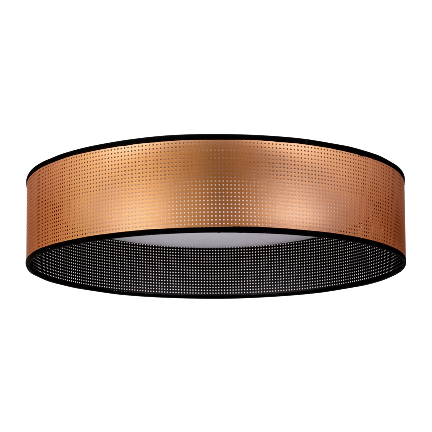 Duolla - LED Stropna svjetiljka ROLLER LED/24W/230V pr. 45 cm bakrena/crna