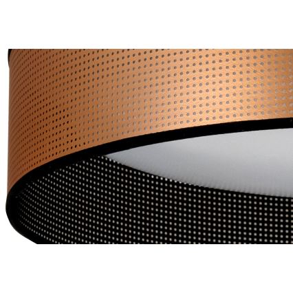 Duolla - LED Stropna svjetiljka ROLLER LED/24W/230V pr. 45 cm bakrena/crna