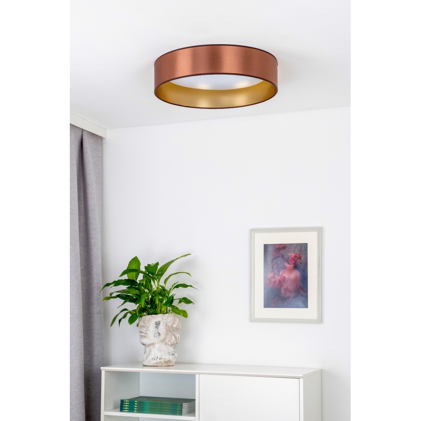 Duolla - LED Stropna svjetiljka ROLLER LED/24W/230V pr. 45 cm bakrena/zlatna