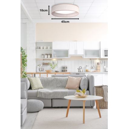 Duolla - LED Stropna svjetiljka ROLLER LED/24W/230V pr. 45 cm bež