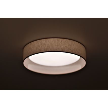 Duolla - LED Stropna svjetiljka ROLLER LED/24W/230V pr. 45 cm bež