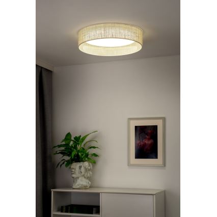 Duolla - LED Stropna svjetiljka ROLLER LED/24W/230V pr. 45 cm bež
