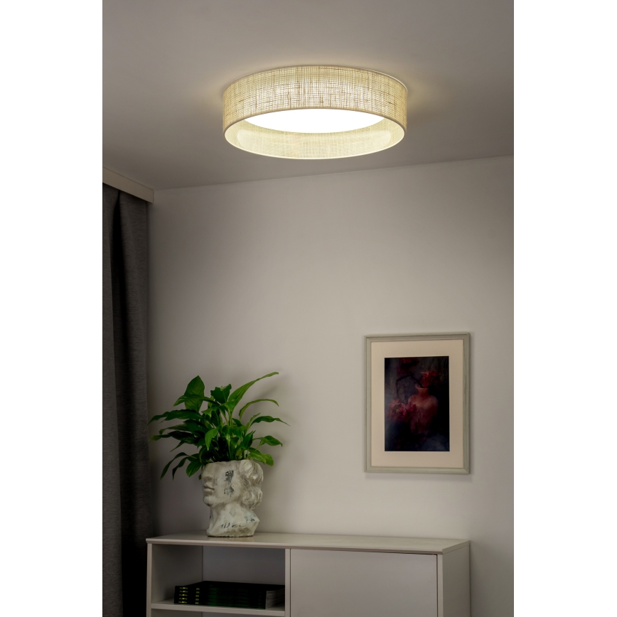 Duolla - LED Stropna svjetiljka ROLLER LED/24W/230V pr. 45 cm bež