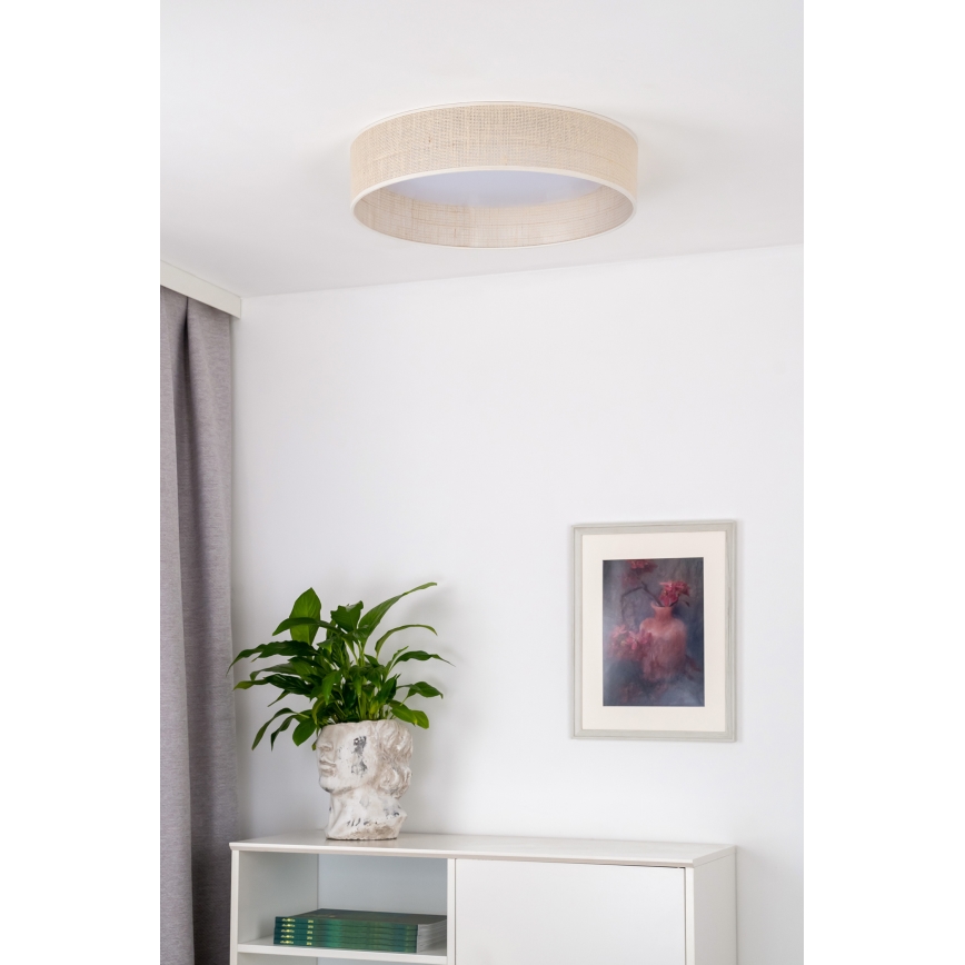Duolla - LED Stropna svjetiljka ROLLER LED/24W/230V pr. 45 cm bež
