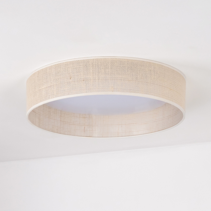 Duolla - LED Stropna svjetiljka ROLLER LED/24W/230V pr. 45 cm bež
