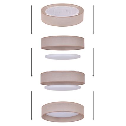Duolla - LED Stropna svjetiljka ROLLER LED/24W/230V pr. 45 cm bijela