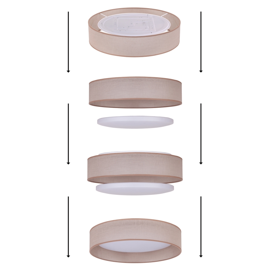 Duolla - LED Stropna svjetiljka ROLLER LED/24W/230V pr. 45 cm bijela