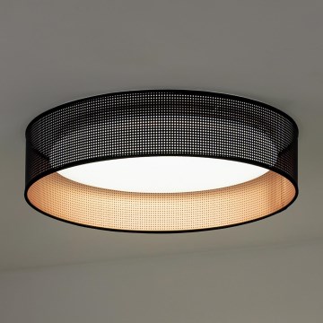 Duolla - LED Stropna svjetiljka ROLLER LED/24W/230V pr. 45 cm crna/bakrena