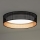 Duolla - LED Stropna svjetiljka ROLLER LED/24W/230V pr. 45 cm crna/bakrena