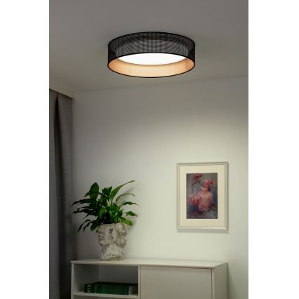 Duolla - LED Stropna svjetiljka ROLLER LED/24W/230V pr. 45 cm crna/bakrena