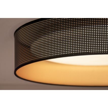 Duolla - LED Stropna svjetiljka ROLLER LED/24W/230V pr. 45 cm crna/bakrena