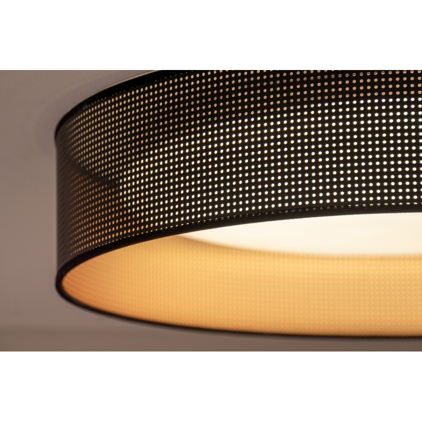 Duolla - LED Stropna svjetiljka ROLLER LED/24W/230V pr. 45 cm crna/bakrena