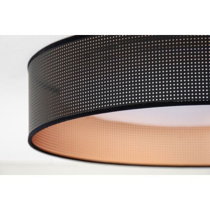 Duolla - LED Stropna svjetiljka ROLLER LED/24W/230V pr. 45 cm crna/bakrena