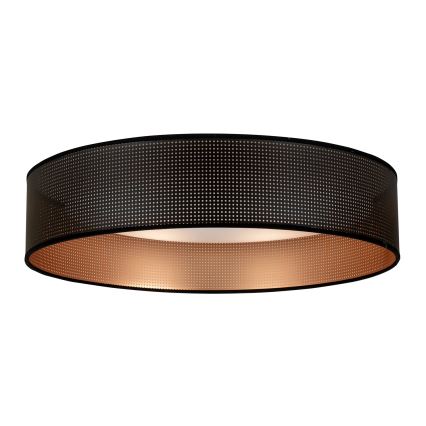 Duolla - LED Stropna svjetiljka ROLLER LED/24W/230V pr. 45 cm crna/bakrena