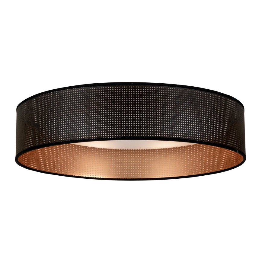 Duolla - LED Stropna svjetiljka ROLLER LED/24W/230V pr. 45 cm crna/bakrena