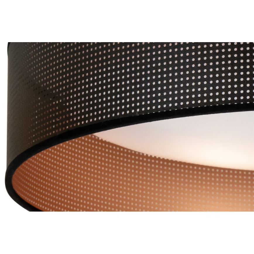 Duolla - LED Stropna svjetiljka ROLLER LED/24W/230V pr. 45 cm crna/bakrena