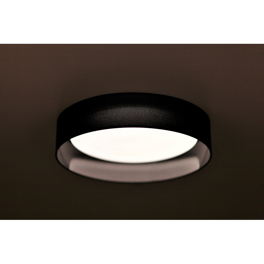 Duolla - LED Stropna svjetiljka ROLLER LED/24W/230V pr. 45 cm crna