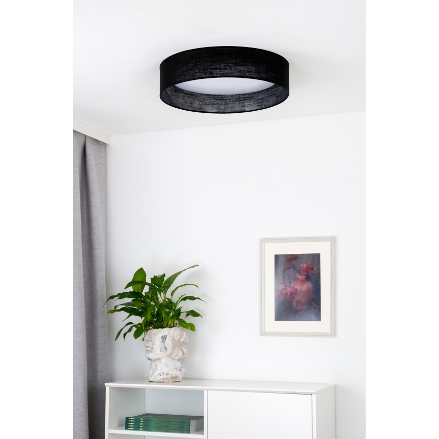 Duolla - LED Stropna svjetiljka ROLLER LED/24W/230V pr. 45 cm crna