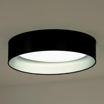 Duolla - LED Stropna svjetiljka ROLLER LED/24W/230V pr. 45 cm crna/srebrna