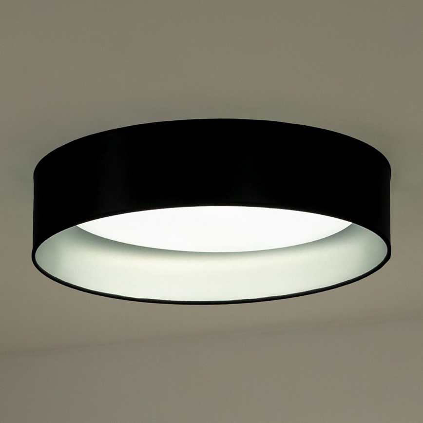 Duolla - LED Stropna svjetiljka ROLLER LED/24W/230V pr. 45 cm crna/srebrna