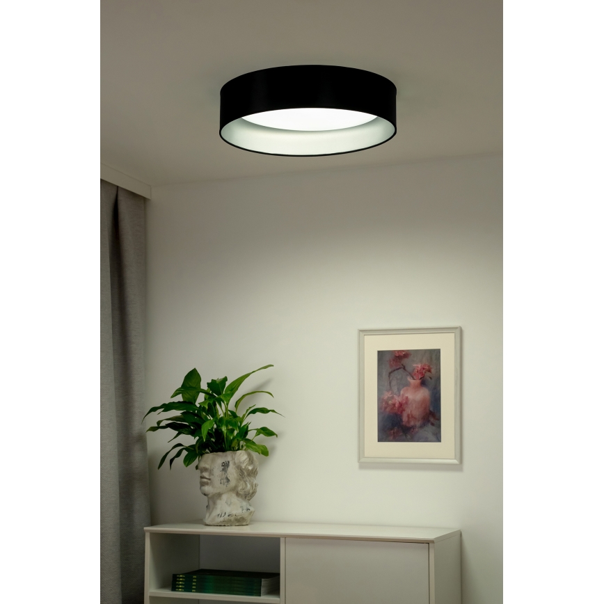 Duolla - LED Stropna svjetiljka ROLLER LED/24W/230V pr. 45 cm crna/srebrna
