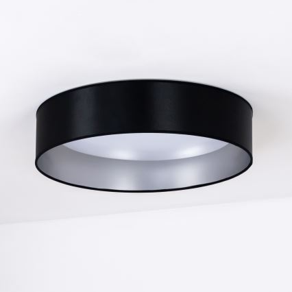 Duolla - LED Stropna svjetiljka ROLLER LED/24W/230V pr. 45 cm crna/srebrna