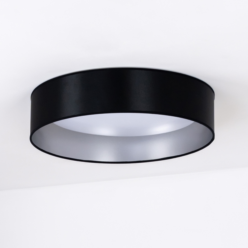 Duolla - LED Stropna svjetiljka ROLLER LED/24W/230V pr. 45 cm crna/srebrna