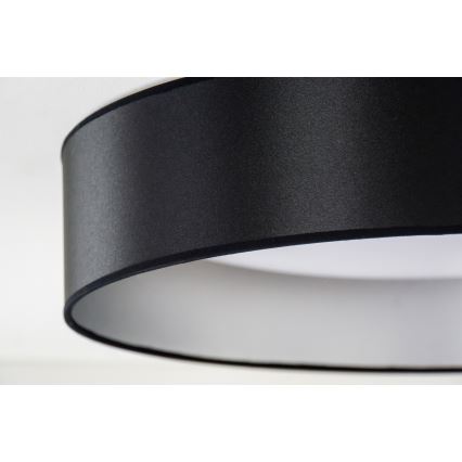 Duolla - LED Stropna svjetiljka ROLLER LED/24W/230V pr. 45 cm crna/srebrna