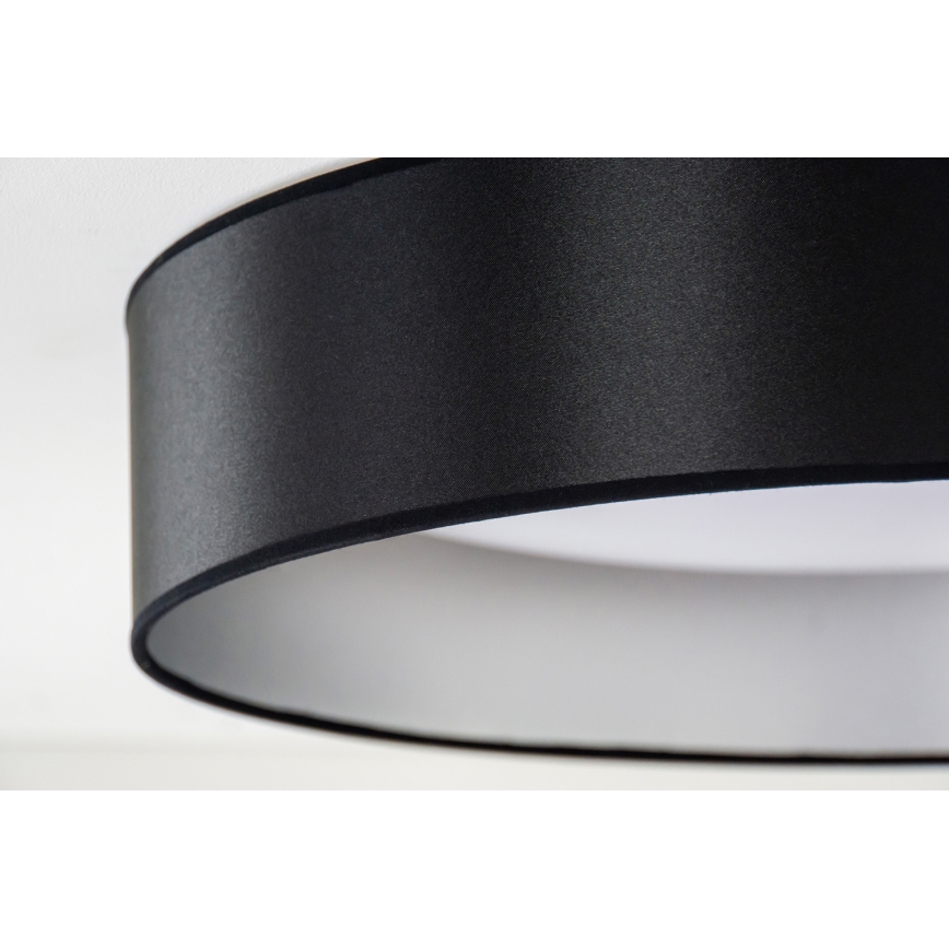 Duolla - LED Stropna svjetiljka ROLLER LED/24W/230V pr. 45 cm crna/srebrna