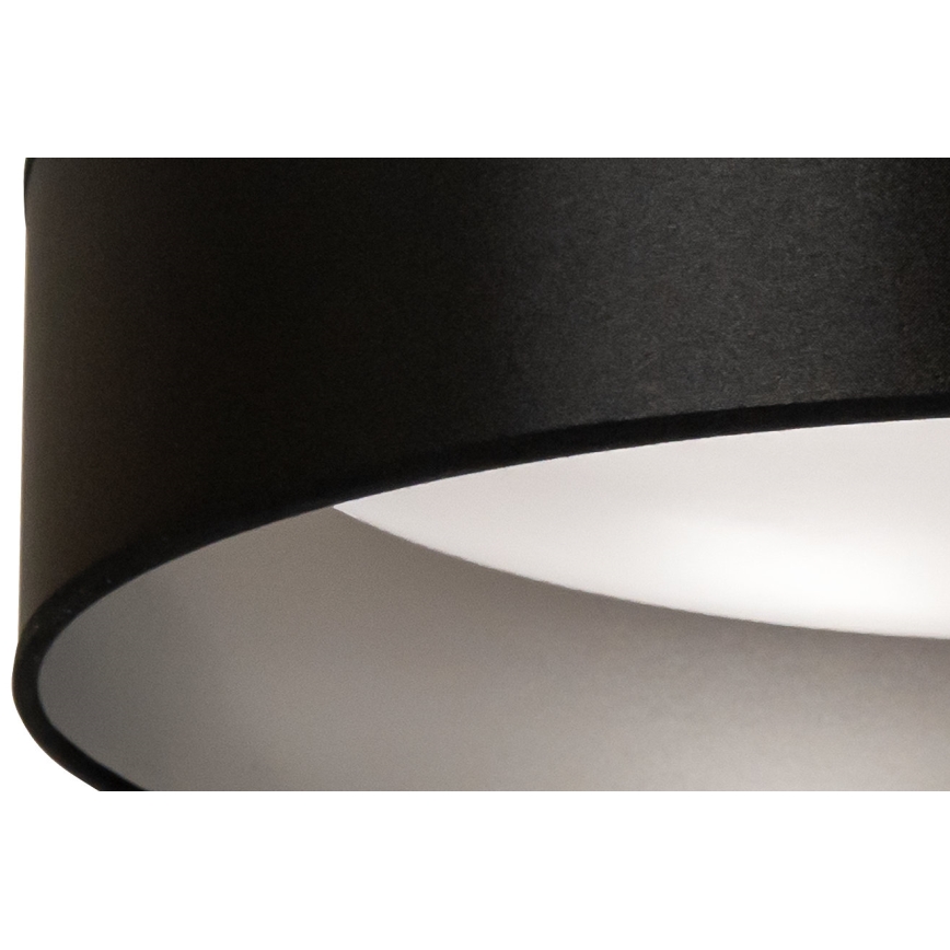 Duolla - LED Stropna svjetiljka ROLLER LED/24W/230V pr. 45 cm crna/srebrna