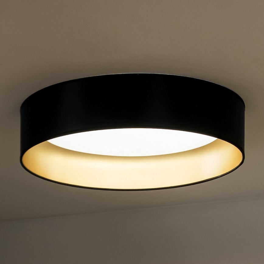 Duolla - LED Stropna svjetiljka ROLLER LED/24W/230V pr. 45 cm crna/zlatna