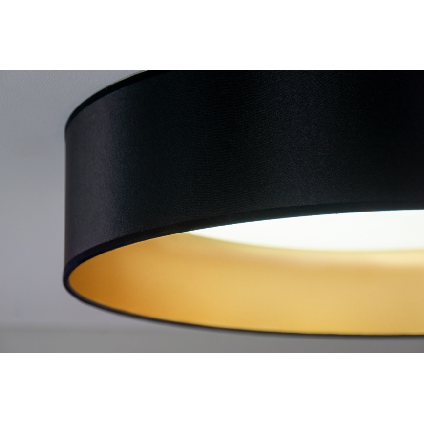 Duolla - LED Stropna svjetiljka ROLLER LED/24W/230V pr. 45 cm crna/zlatna