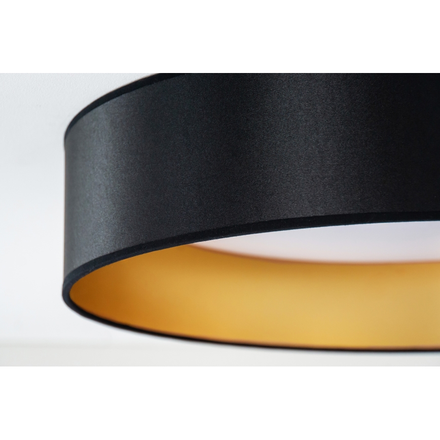 Duolla - LED Stropna svjetiljka ROLLER LED/24W/230V pr. 45 cm crna/zlatna