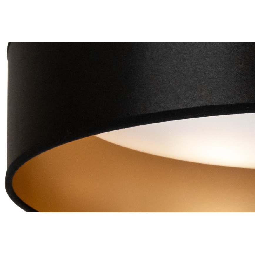 Duolla - LED Stropna svjetiljka ROLLER LED/24W/230V pr. 45 cm crna/zlatna