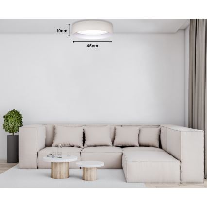 Duolla - LED Stropna svjetiljka ROLLER LED/24W/230V pr. 45 cm krem