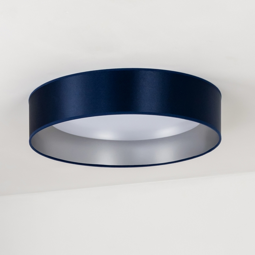 Duolla - LED Stropna svjetiljka ROLLER LED/24W/230V pr. 45 cm plava/srebrna