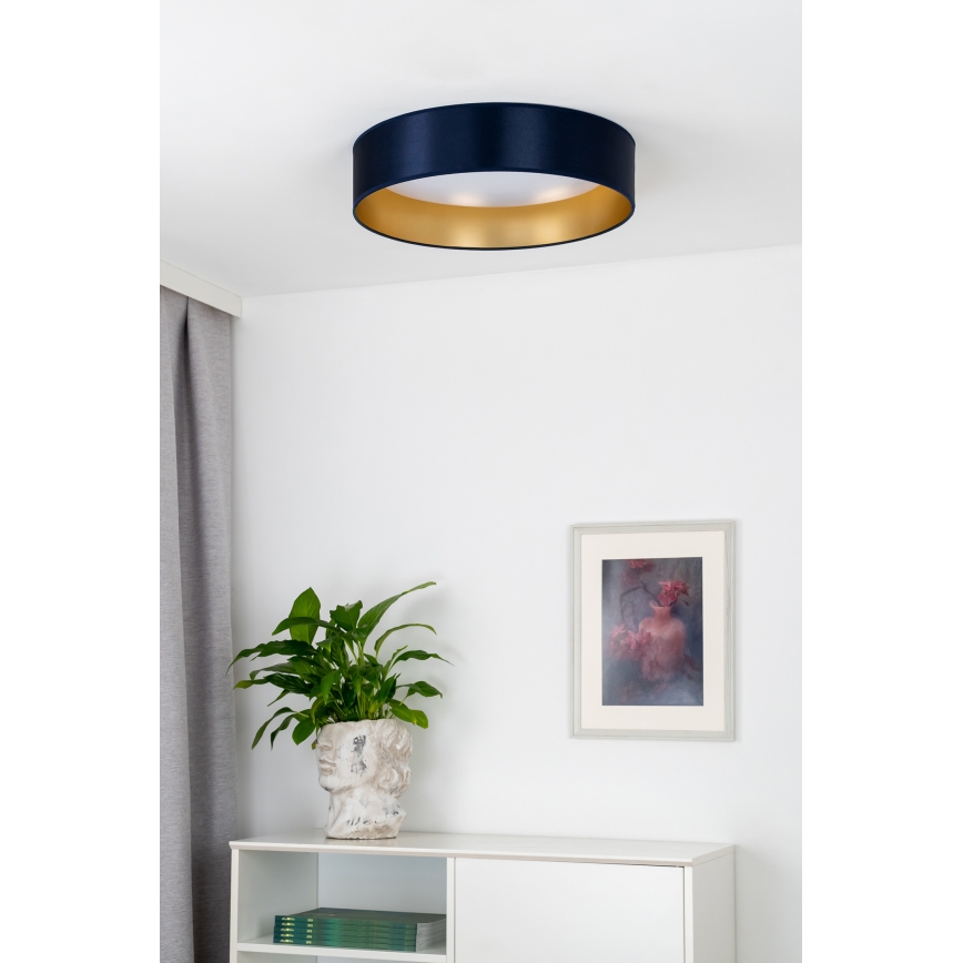 Duolla - LED Stropna svjetiljka ROLLER LED/24W/230V pr. 45 cm plava/zlatna