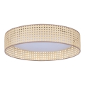 Duolla - LED Stropna svjetiljka ROLLER LED/24W/230V pr. 45 cm ratan