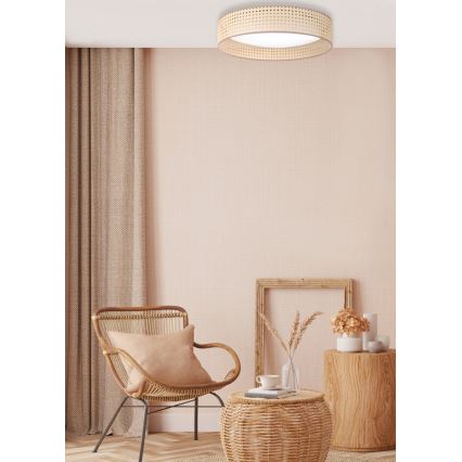 Duolla - LED Stropna svjetiljka ROLLER LED/24W/230V pr. 45 cm ratan